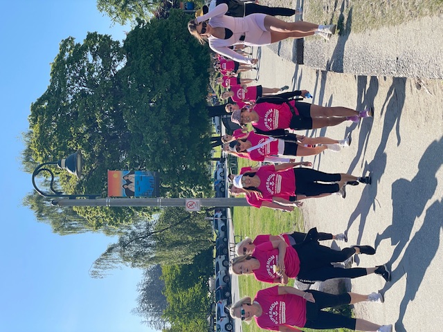 Image of walkers down a path at SuperMom Walk