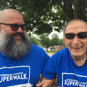 Me with Ralph, my inspiration for doing Superwalk